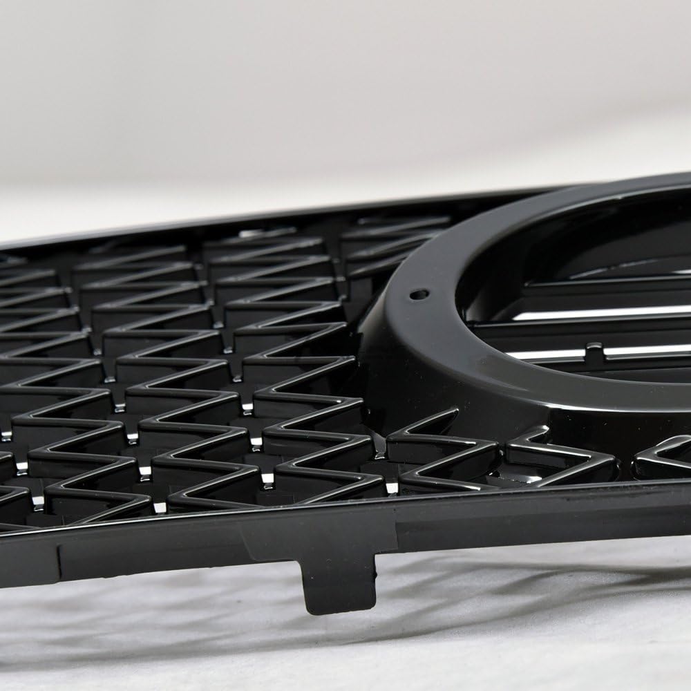Glossy Black IS-F Sport Mesh Front Grille With Emblem Base Pack of 2 B122