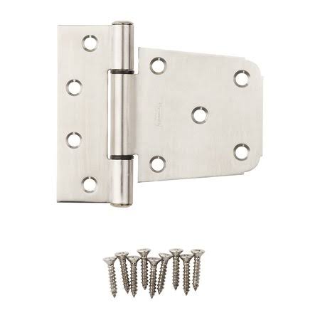 Extra Heavy Gate T-Hinge 3-1/2 inch Satin Stainless Steel M877