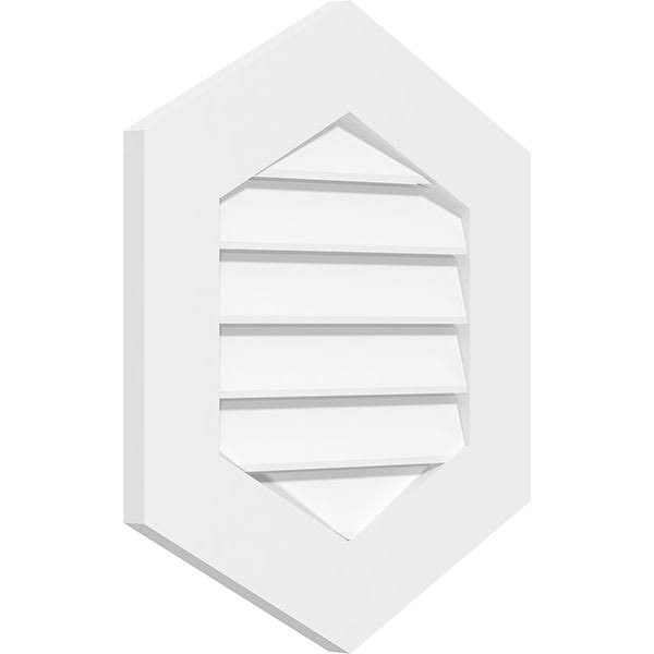 20x22W x 24x22H PVC Gable Vent C631