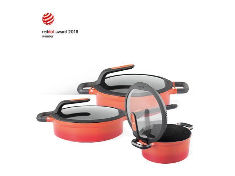 9.5x22 Cast Aluminum Non-Stick Covered Saute Pan Z651