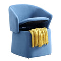 Blue Chair & Ottoman Set W6743