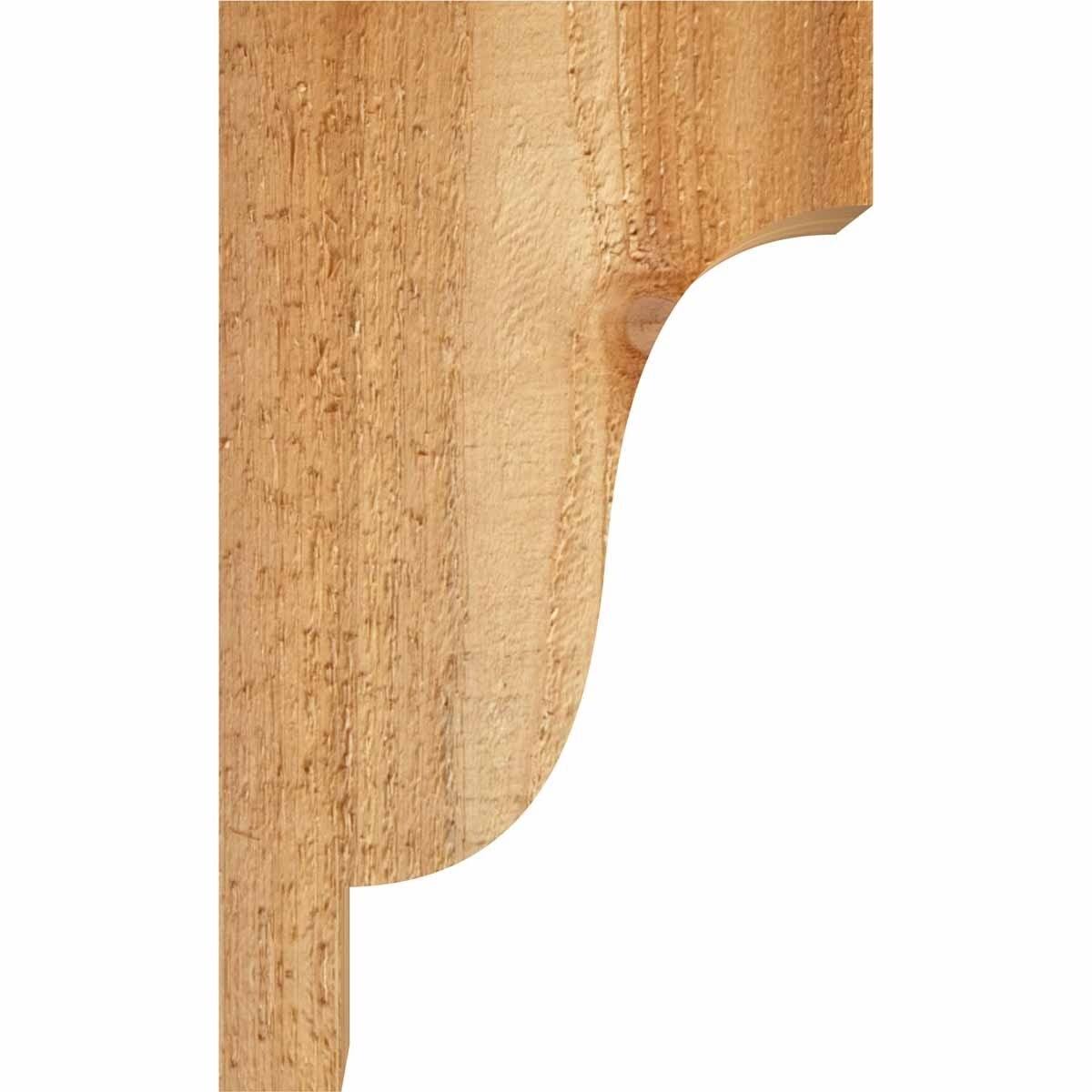 6x22W x 10x22D x 10x22H Rough Sawn Corbel, Western Red Cedar U994667