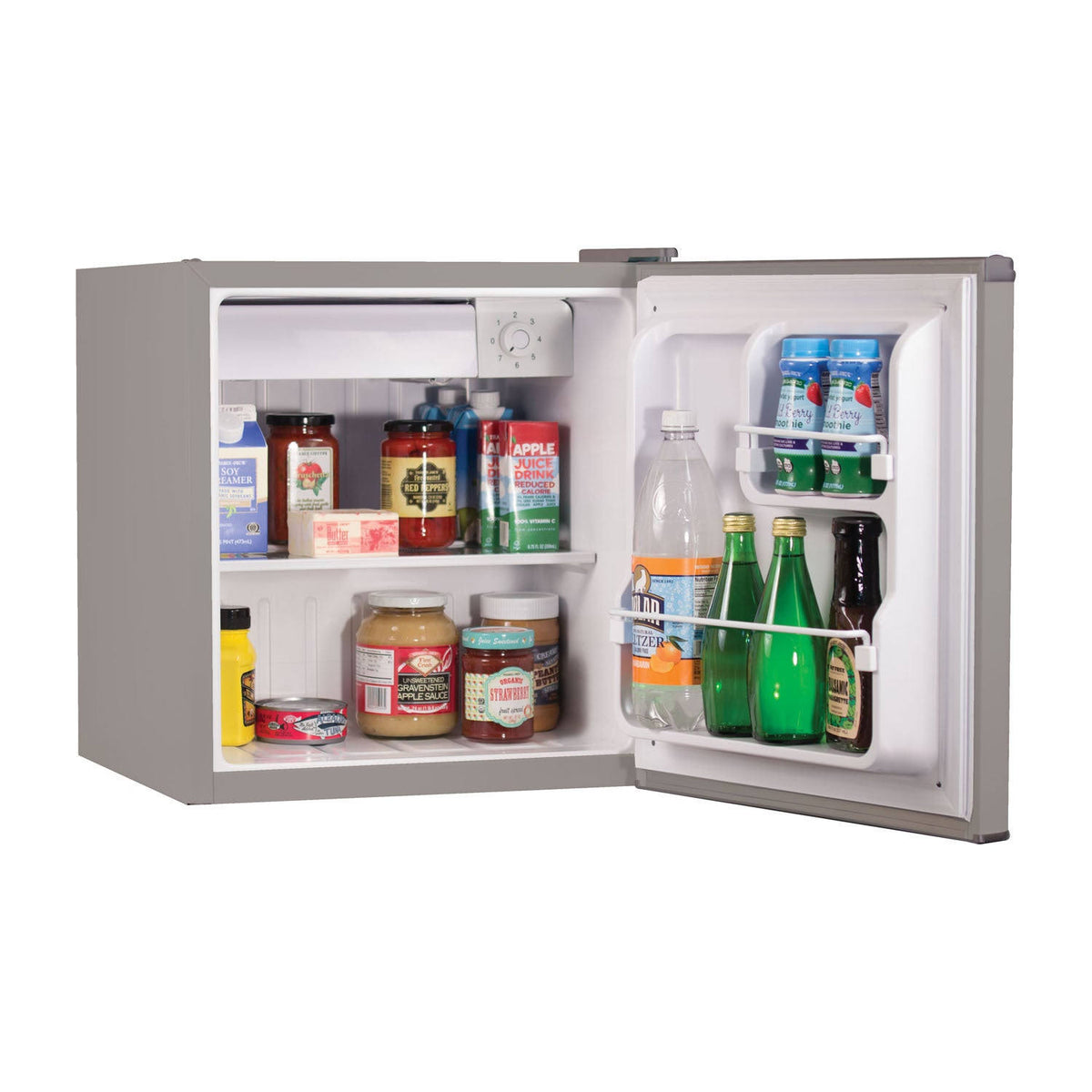 Black Silver Compact Fridge J95923