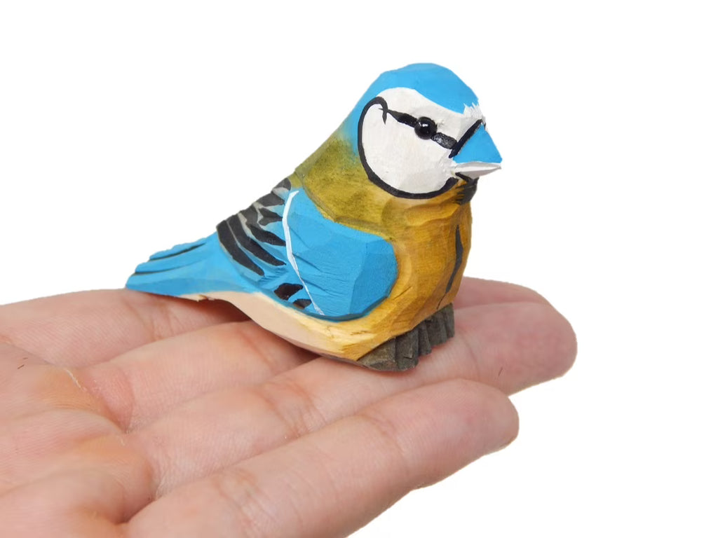 Blue Jay Wooden Carved Figure B352150