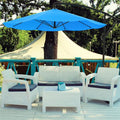 Brilliant Blue 10 ft. Cantilever Patio Umbrella F968059