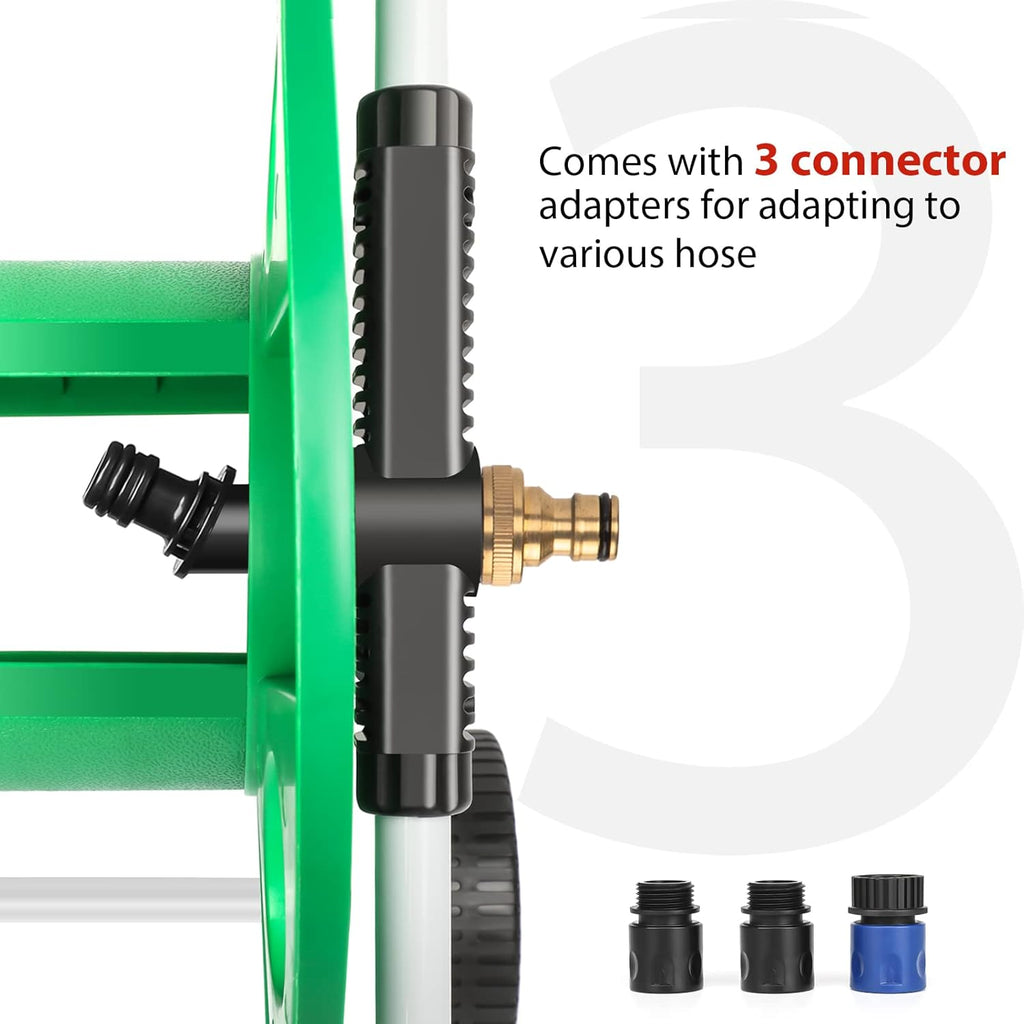 Garden Hose Reel Cart with Wheels Holds 100 ft 3/4 Inch Hose V110