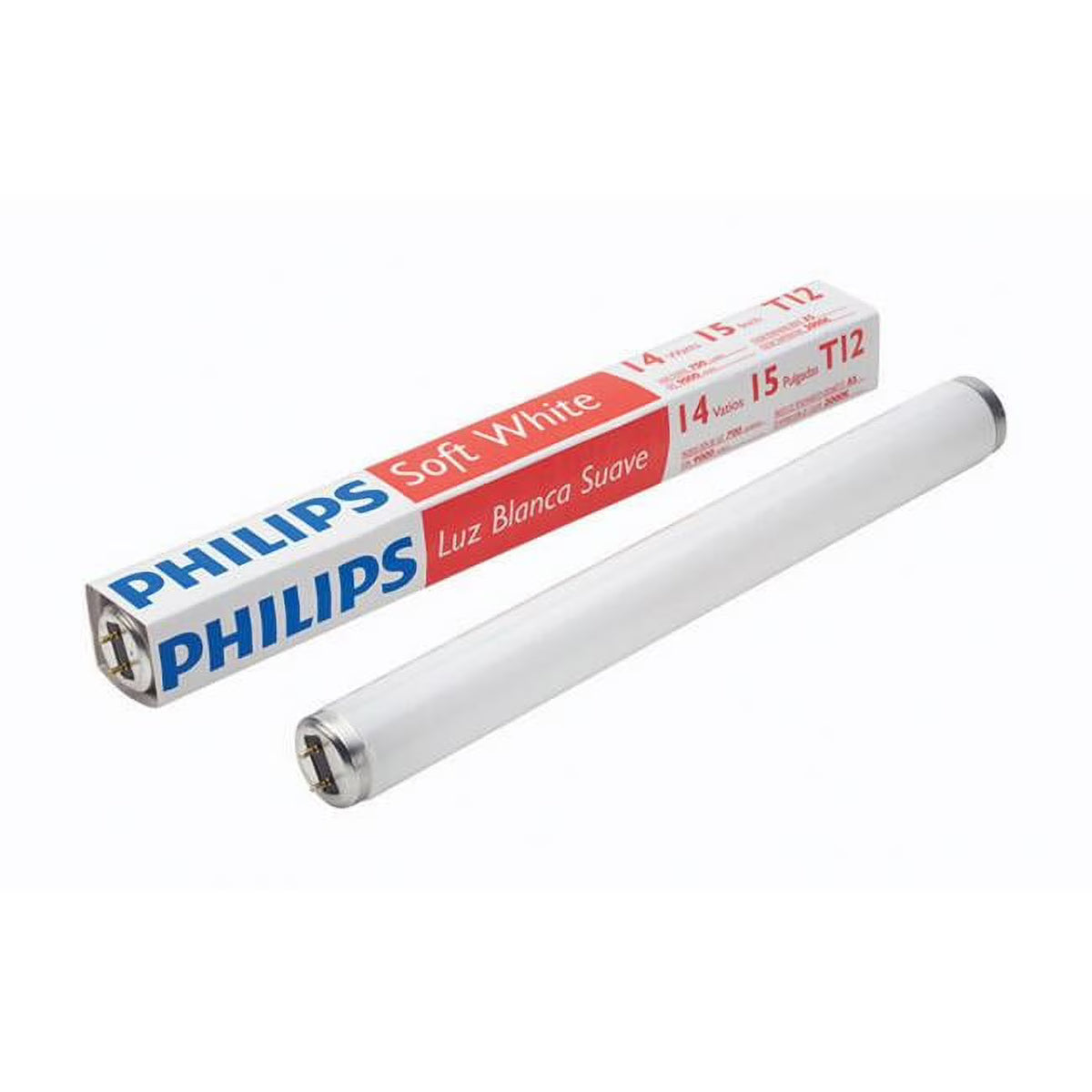 14W T12 1.5 Dia. x 15 in. Soft White Fluorescent Bulb Linear, 700 Lumens - Pack of 6 L80452