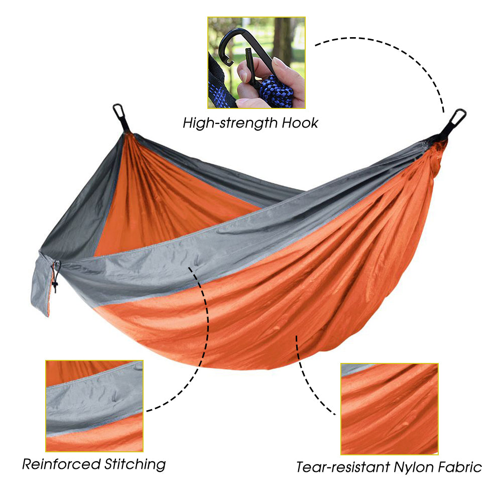 Double Camping Hammock for 2 Persons Portable Outdoor M10648