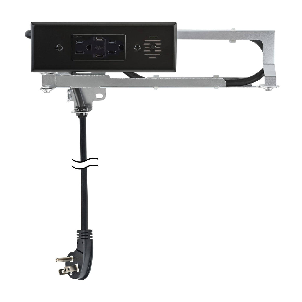 Black In-Drawer Outlet with 2 AC Outlets E2823