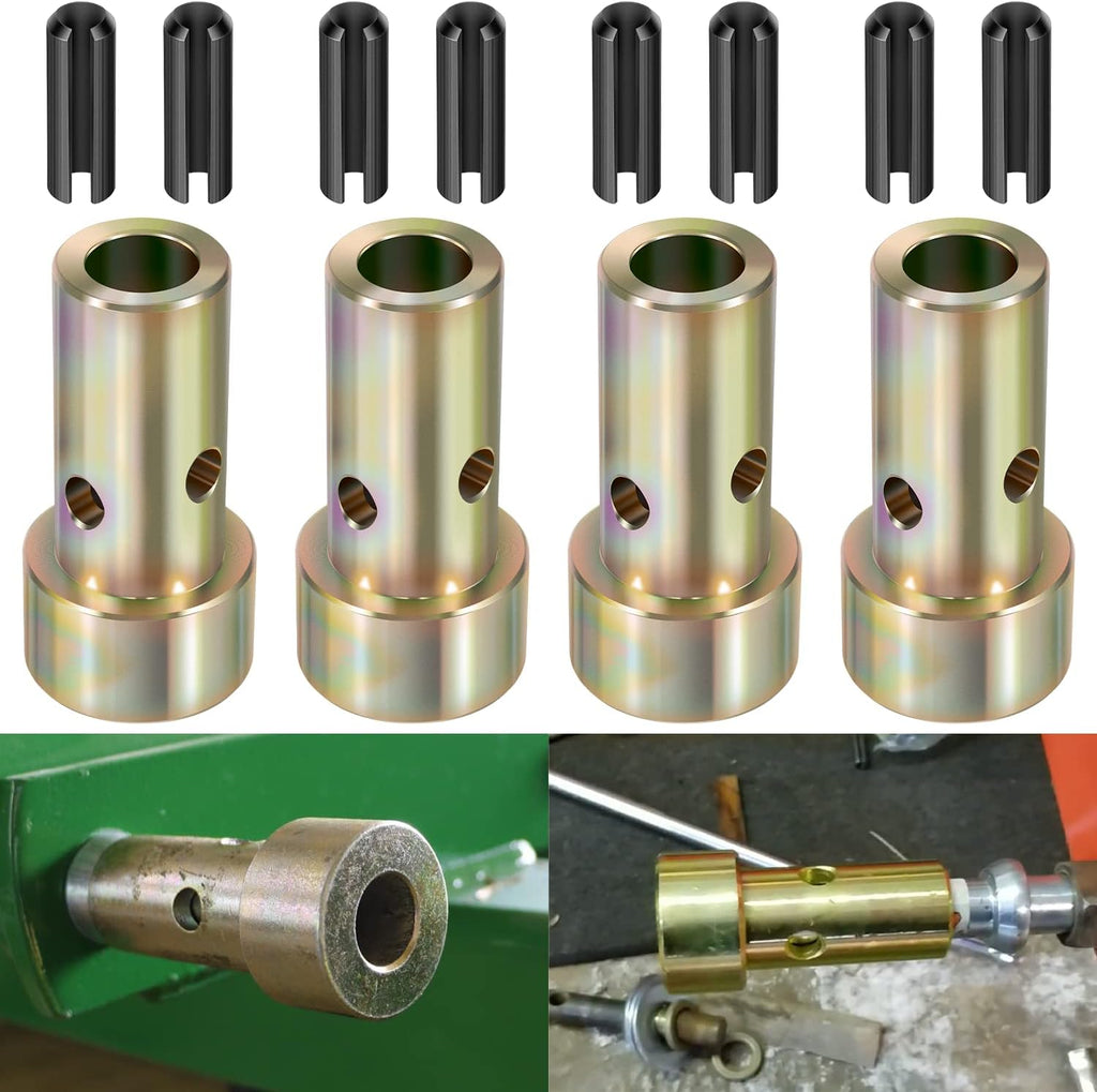 2 Pairs Cat 1 Quick Hitch Adapter Bushings Set for Category I 3-Point Tractors D994124