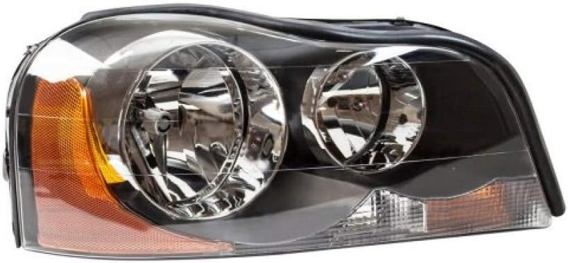 Headlight Assembly for Volvo XC90 2003-2013 Passenger Side Halogen with Bulbs Z8618