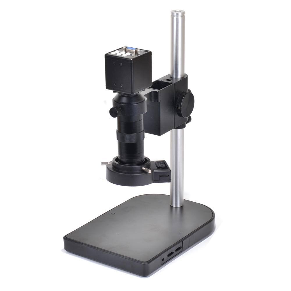 2.0mp HD Industry Microscope Camera Set with C-Mount Lens Stand Holder 40 LED Light H6123