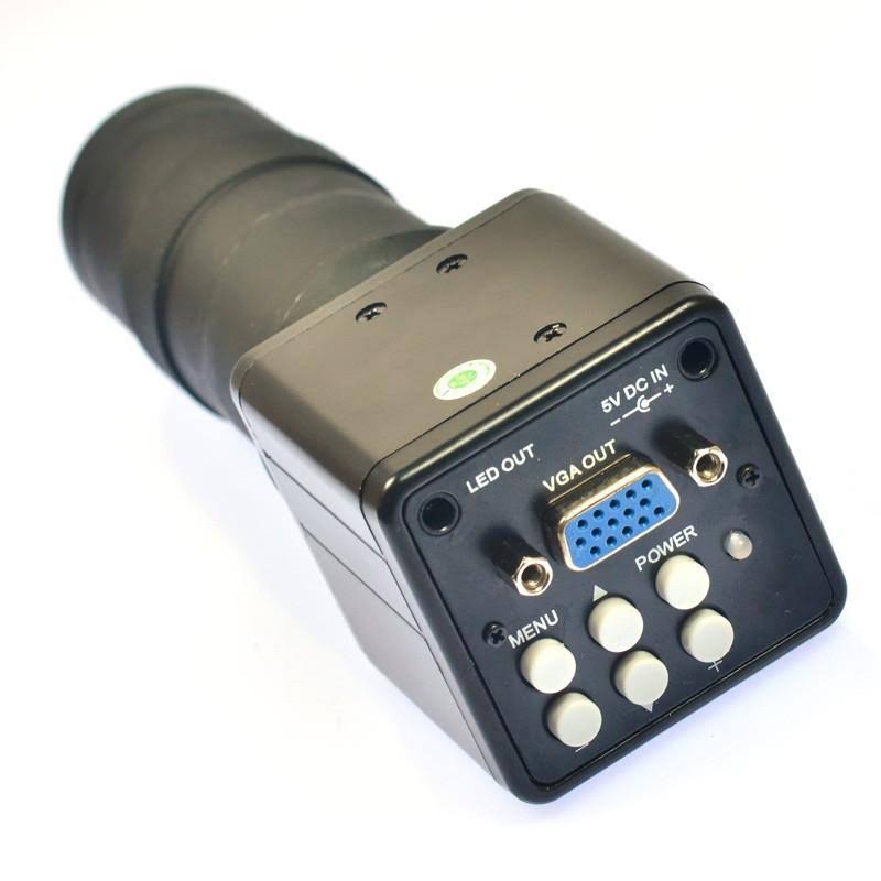 2.0mp HD Industry Microscope Camera Set with C-Mount Lens Stand Holder 40 LED Light H6123