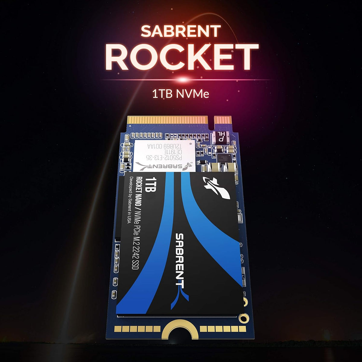 1TB Rocket NVMe PCIe M.2 2242 DRAM-Less Low Power Internal SSD V376070
