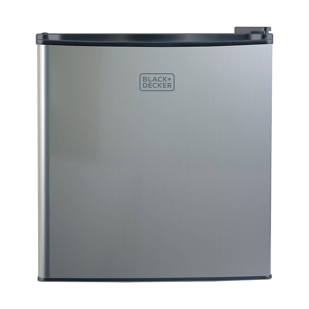 Black Silver Compact Fridge J95923