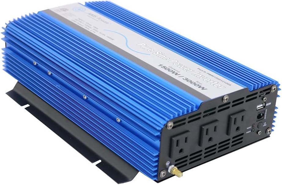 1500 Watt Pure Sine Power Inverter with USB Port U3440