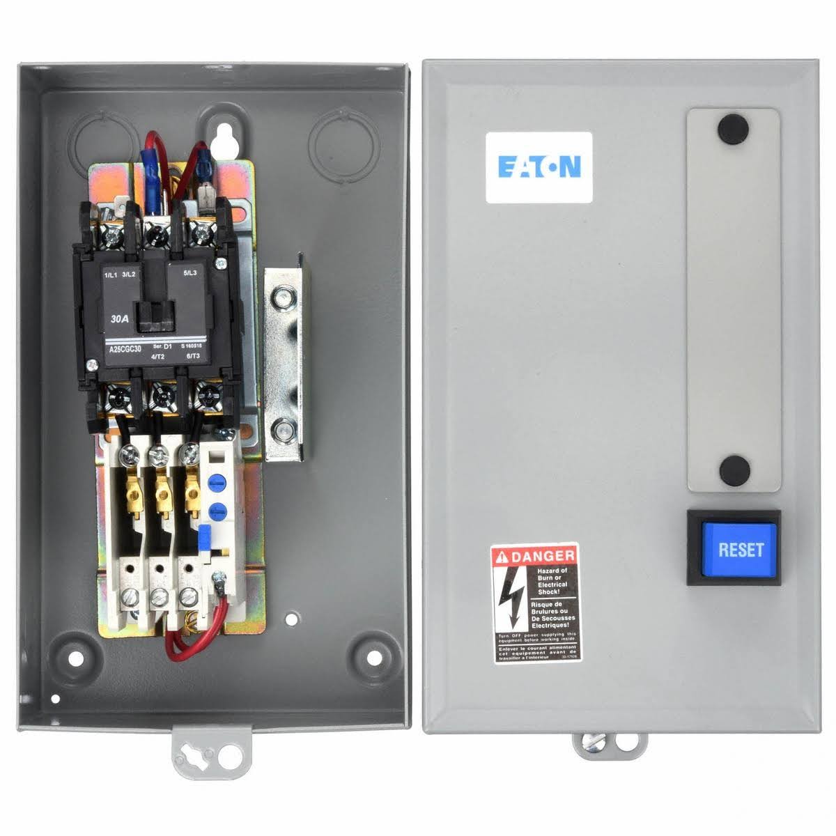 DP Motor Starter, 3P, 30A, 120V Coil C4858