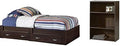 2 Piece Bedroom Set with Platform Bed and Bookcase W2574