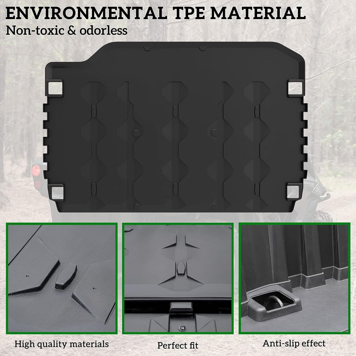 TPE Rubber Rear Cargo Bed Mat T83982