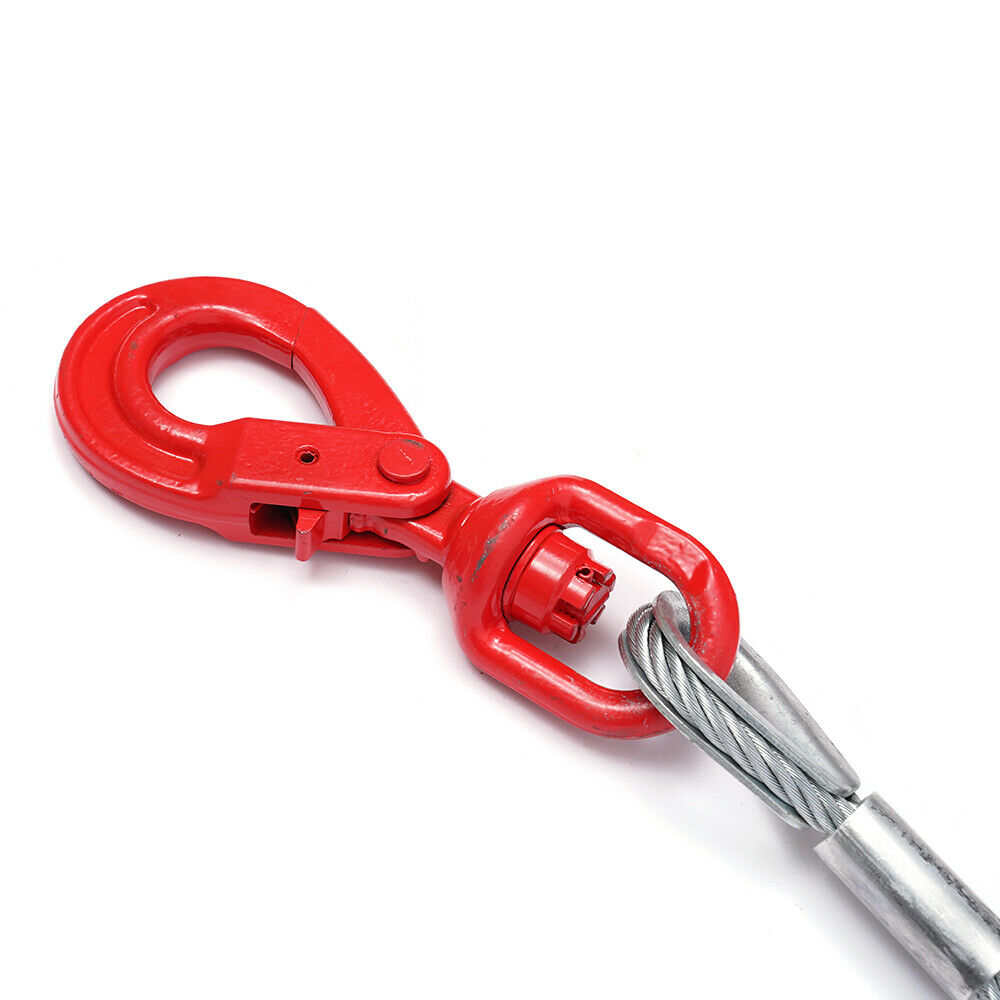 3/8" x 50inch Self Locking Steel Winch Cable with Swivel Hook E4088