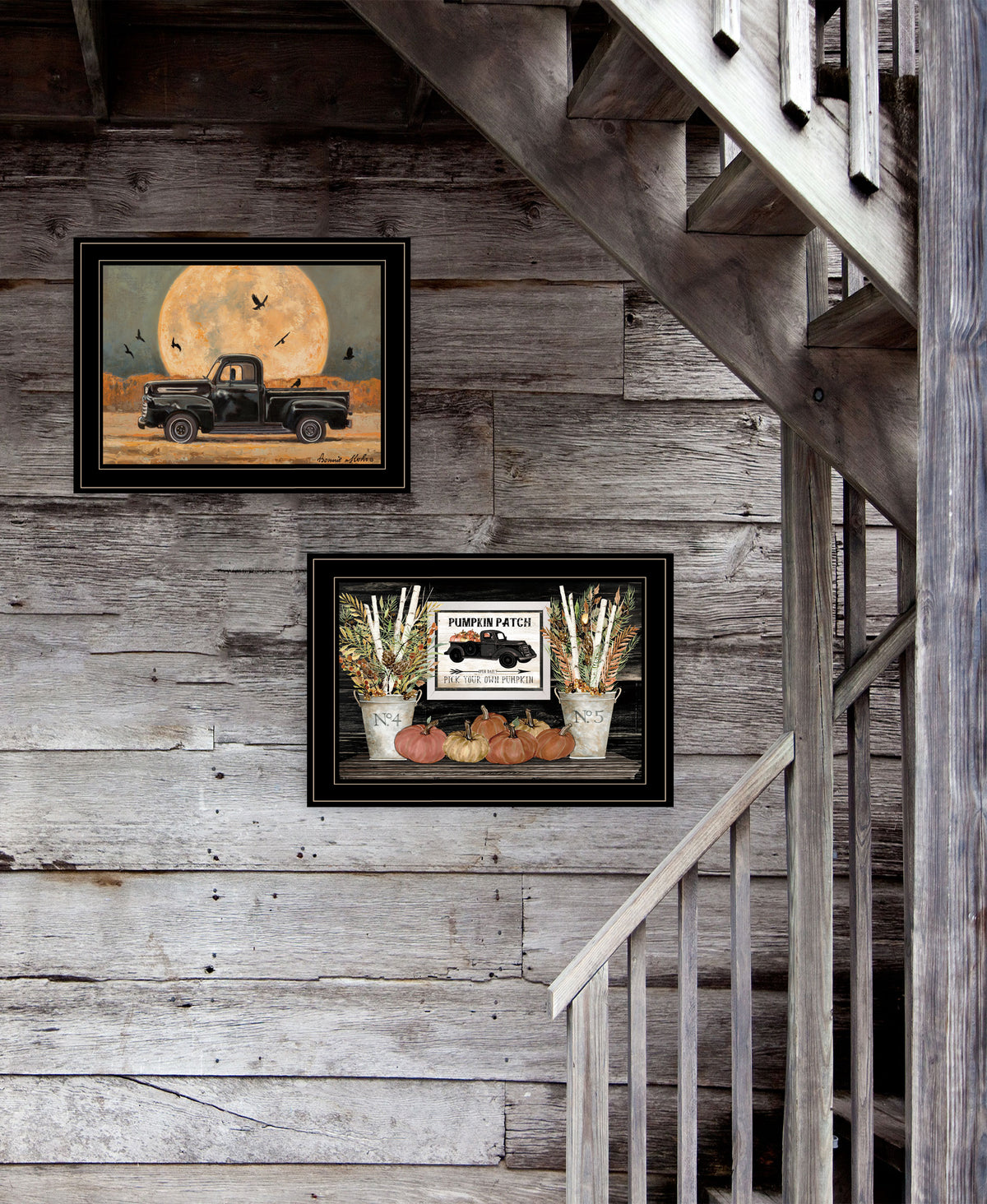 2-Piece Ready to Hang Framed Print, Black Frame N3161