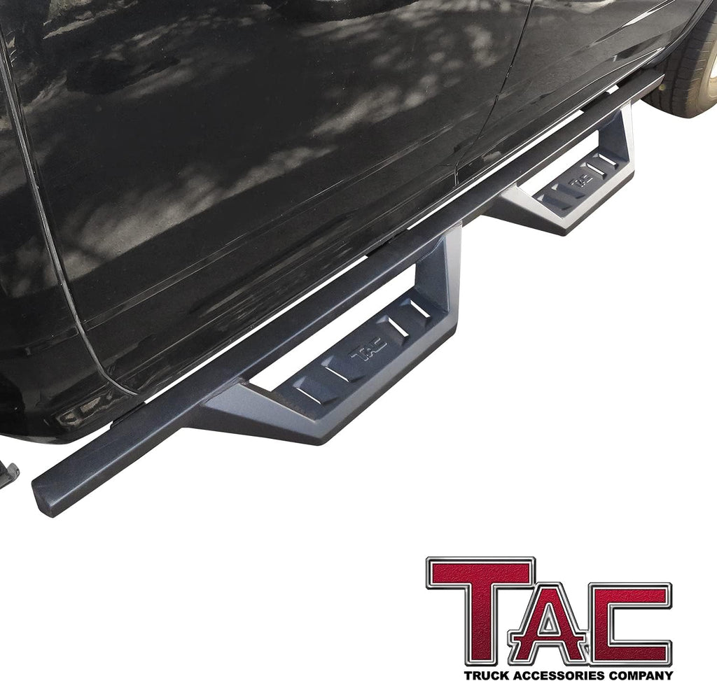 Black 4” Drop Side Steps Nerf Bars for Truck Pickup (2pcs) L5660