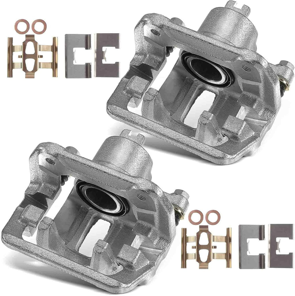 Brake Caliper Assembly with Bracket Rear Sides 2-PC E647370