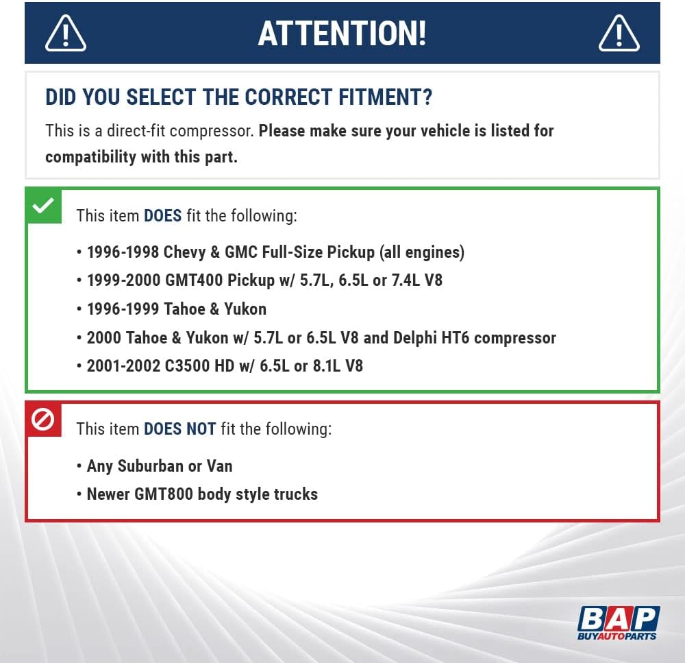 AC Compressor & A/C Repair Kit P1635