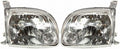 Toyota Tundra Headlight Assembly 2005 2006 Pair Regular Cab N2473