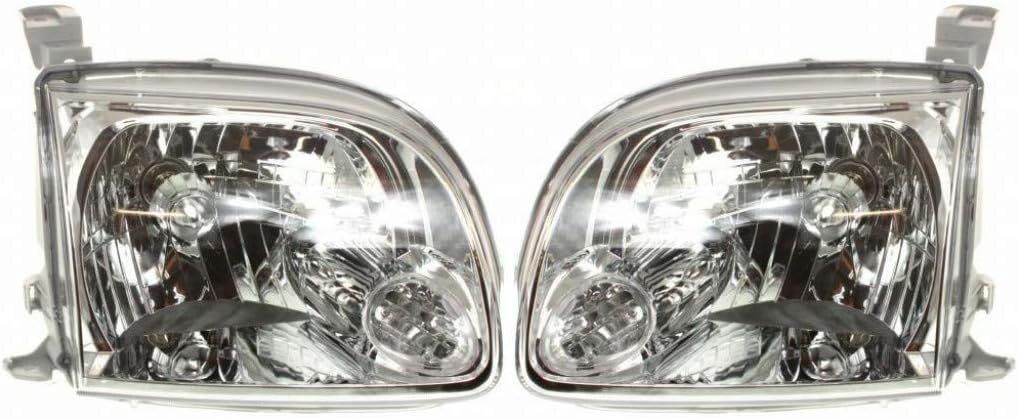 Toyota Tundra Headlight Assembly 2005 2006 Pair Regular Cab N2473