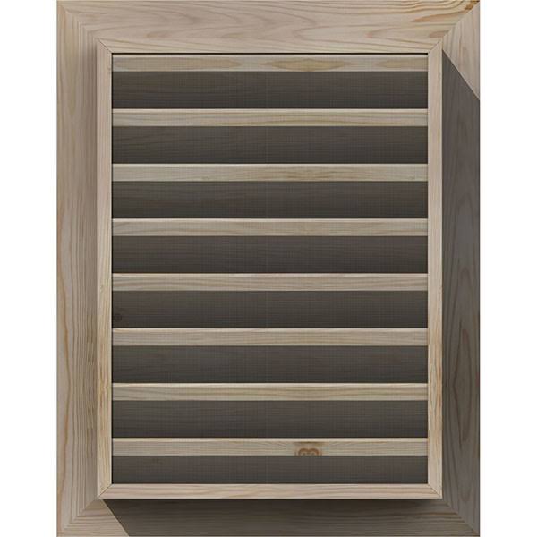 Unfinished Functional Vertical Gable Vent B8113