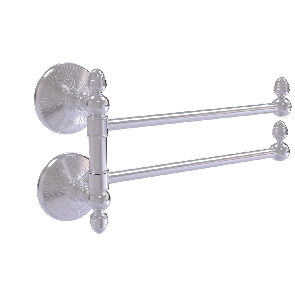 Satin Chrome Swing Arm Towel Rail Z6386