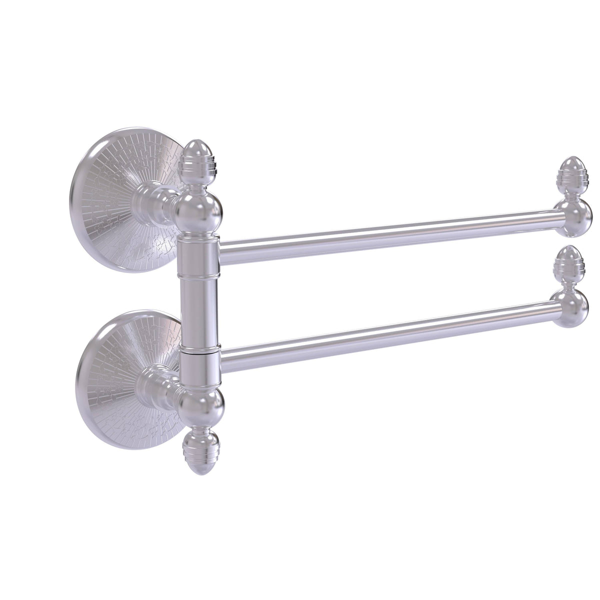 Satin Chrome Swing Arm Towel Rail Z6386