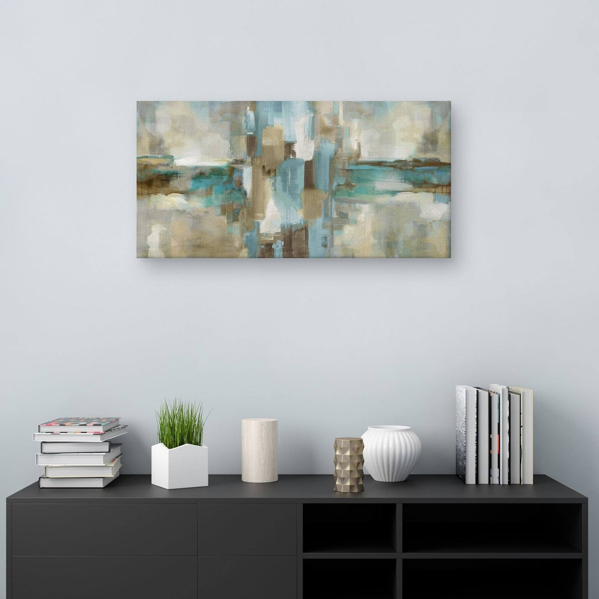 Abstract Canvas Art, 17 inch x 34 inch G8655