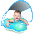 Inflatable Baby Swimming Pool Float Ring with Sun Protection Canopy D449