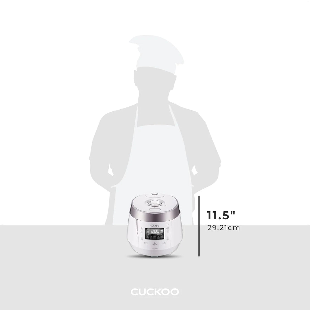White Electric Pressure Rice Cooker D3716
