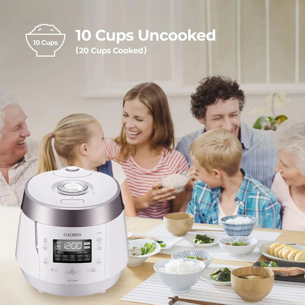 White Electric Pressure Rice Cooker D3716
