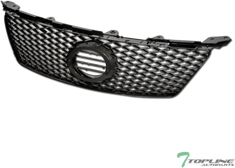 Glossy Black IS-F Sport Mesh Front Grille With Emblem Base Pack of 2 B122
