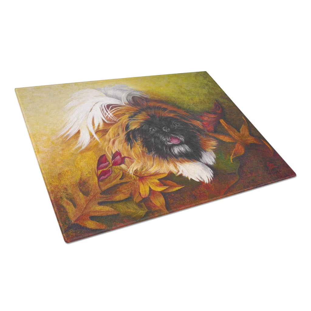 Pekingese Boogie Glass Cutting Board, 12H x 16W C85098