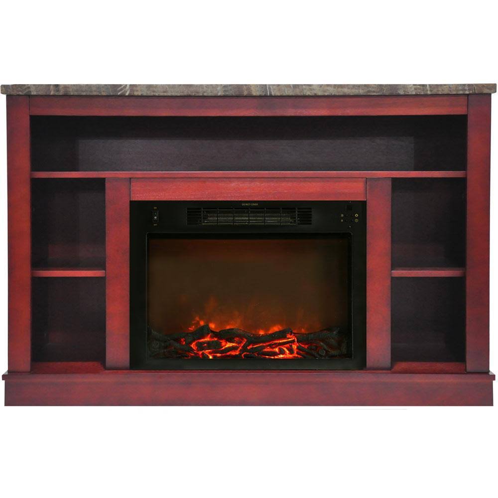 Mahogany Mantel Electric Fireplace R699513