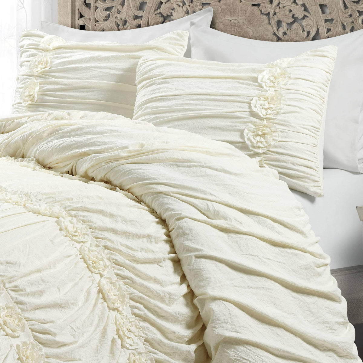 Ivory King Comforter Set J175