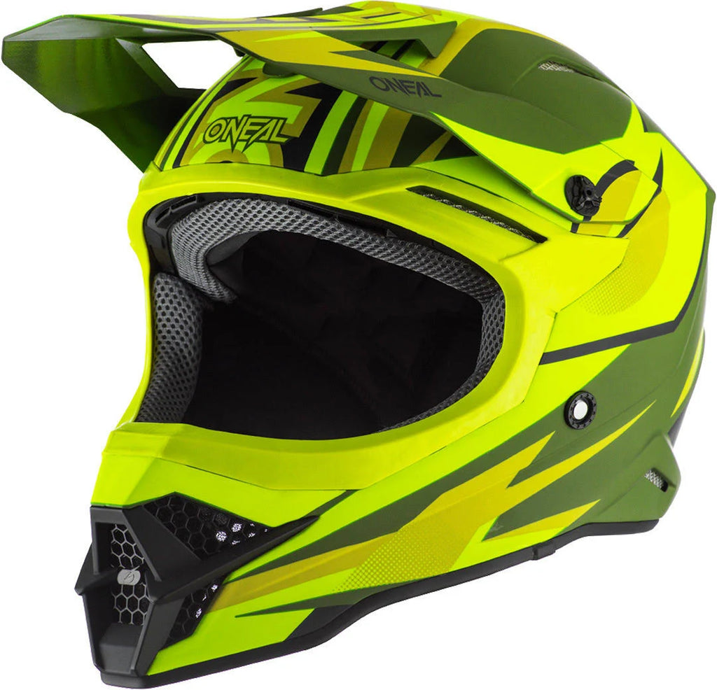 Motocross Helmet, green-yellow, Size L K59808