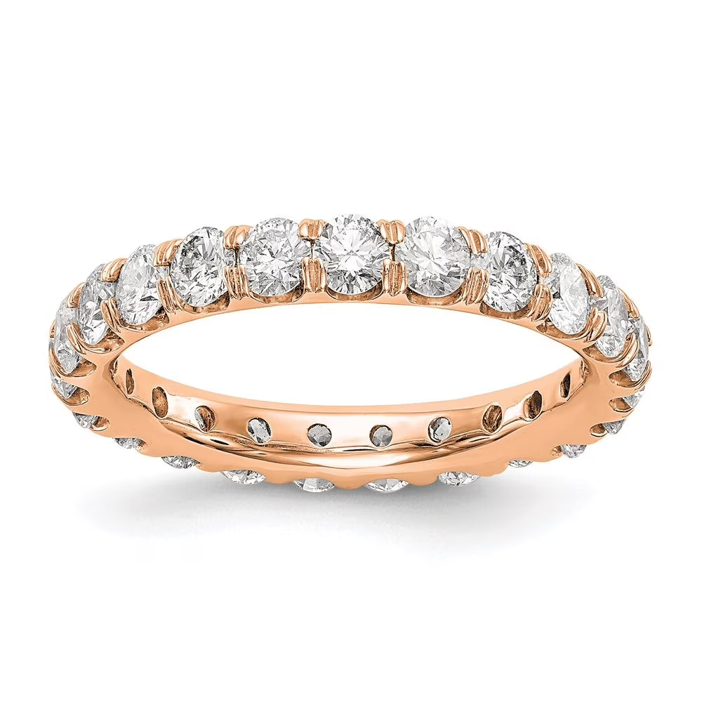 14k Rose Gold Lab Grown Diamond Eternity Band B907
