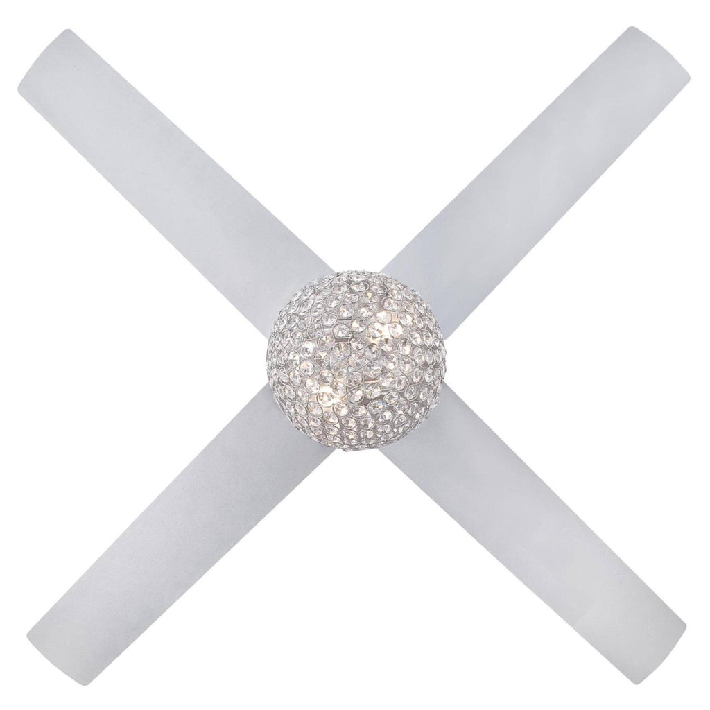 Brushed Nickel 4 Blade LED Ceiling Fan with Remote H701