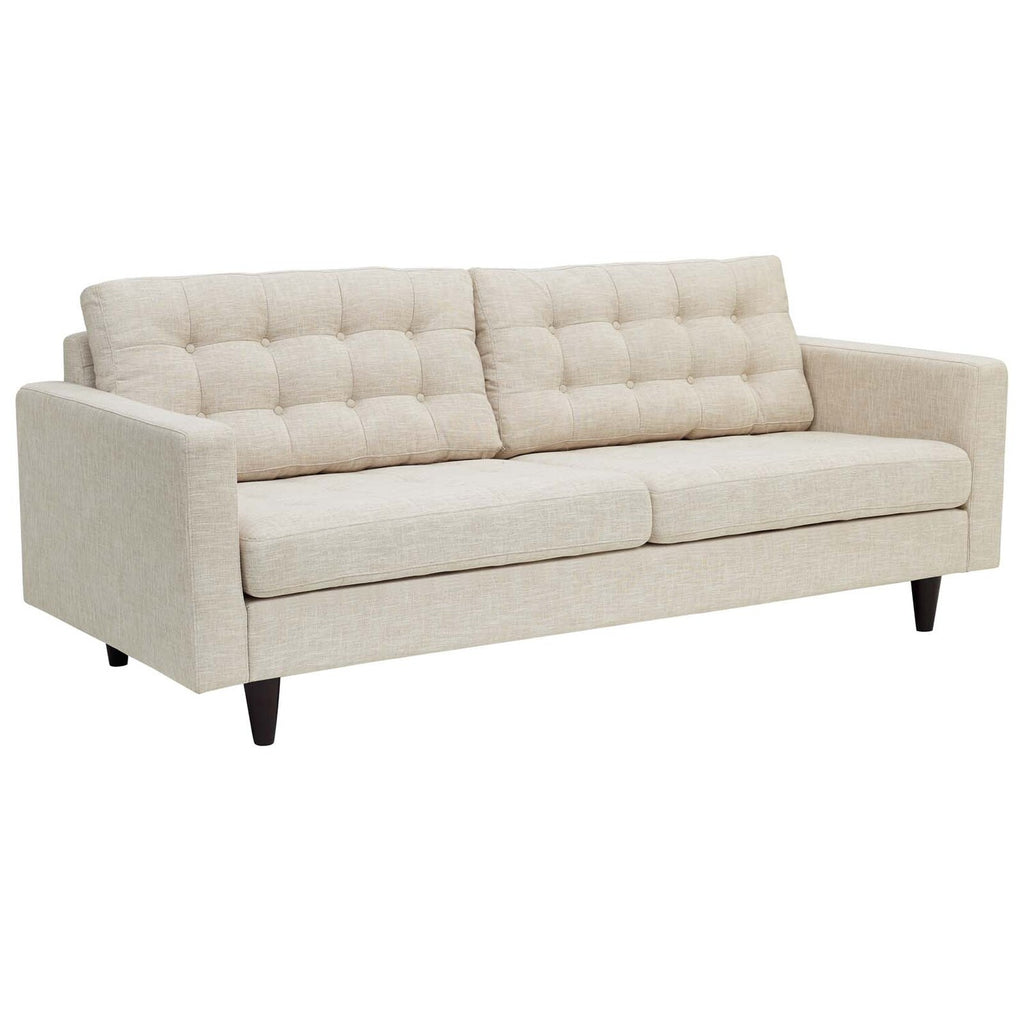 Beige Upholstered Fabric Sofa R11545