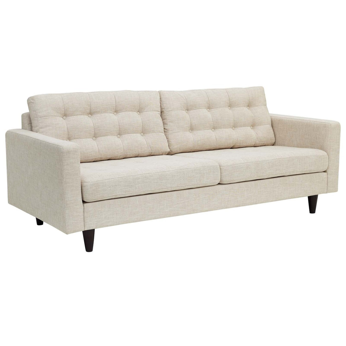 Beige Upholstered Fabric Sofa R11545