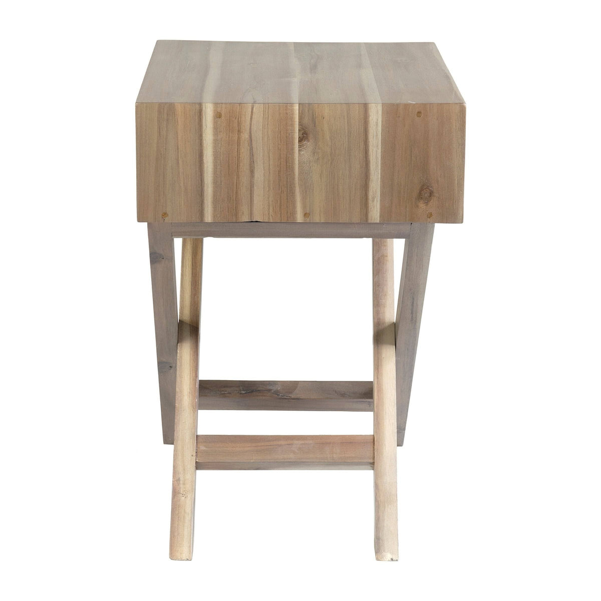 Grey Wash Acacia Side Table V60640