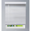 White Faux Wood Cordless Blinds Z252
