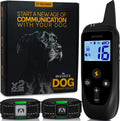2 Pack Rechargeable Dog Training Collar with 2 Collars W34887