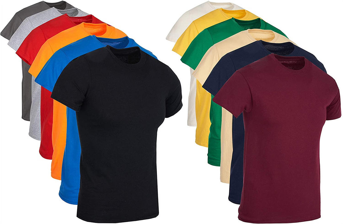 12 Pack Cotton Short Sleeve T-Shirts D8055